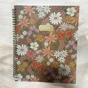 2026 Floral Spiral Notebook